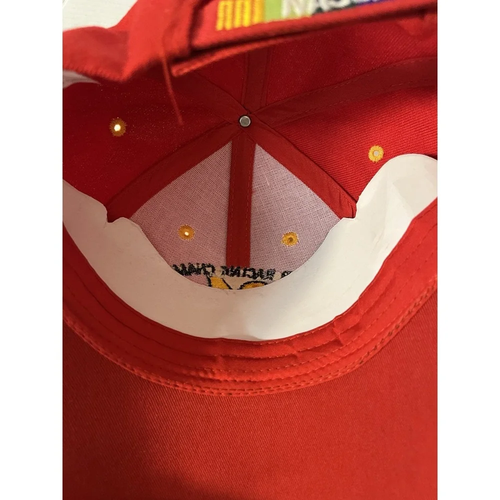 NASCAR Jeff Gordon Hat Mens OSFM Red 24 Racing Champion Flame‎ Brim